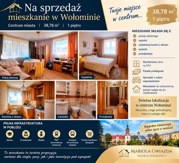 Mieszkanie 2-pokojowe na sprzedaż, Wołomin