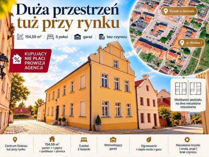 Mieszkanie 5-pokojowe na sprzedaż, Gniew