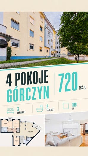 Mieszkanie 4-pokojowe na sprzedaż, Gorzów Wielkopolski