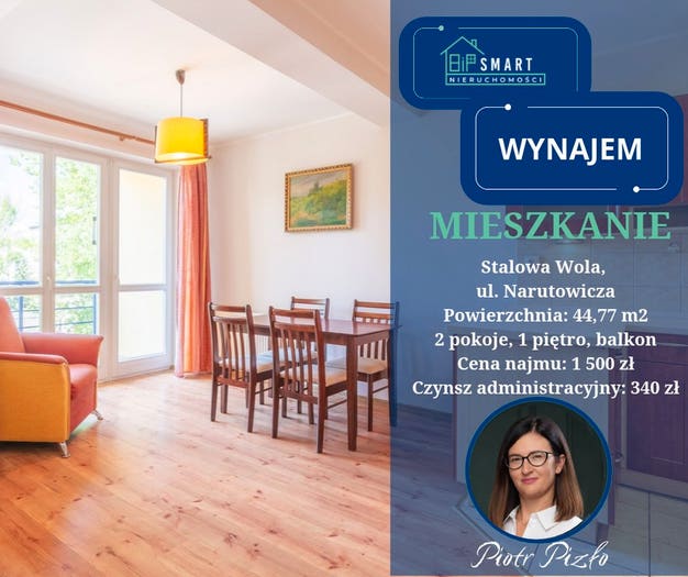 Mieszkanie 2-pokojowe do wynajęcia, Stalowa Wola