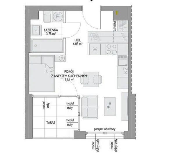 Mieszkanie 2-pokojowe na sprzedaż, Gdańsk – Piekarnicza